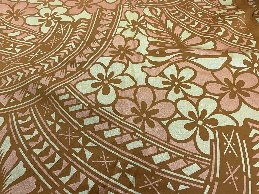 Island Print Fabric 5.4 Yards